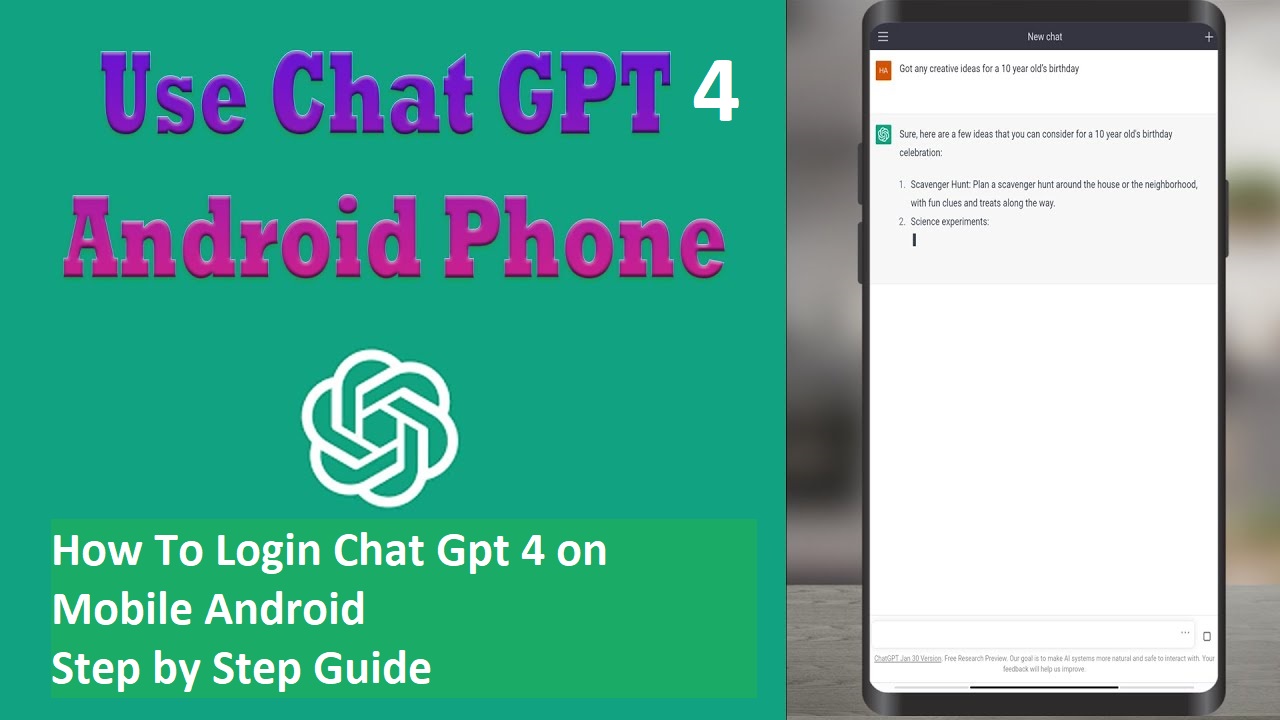 How to Sign in/Login Chat GPT 4 on Mobile easily free
